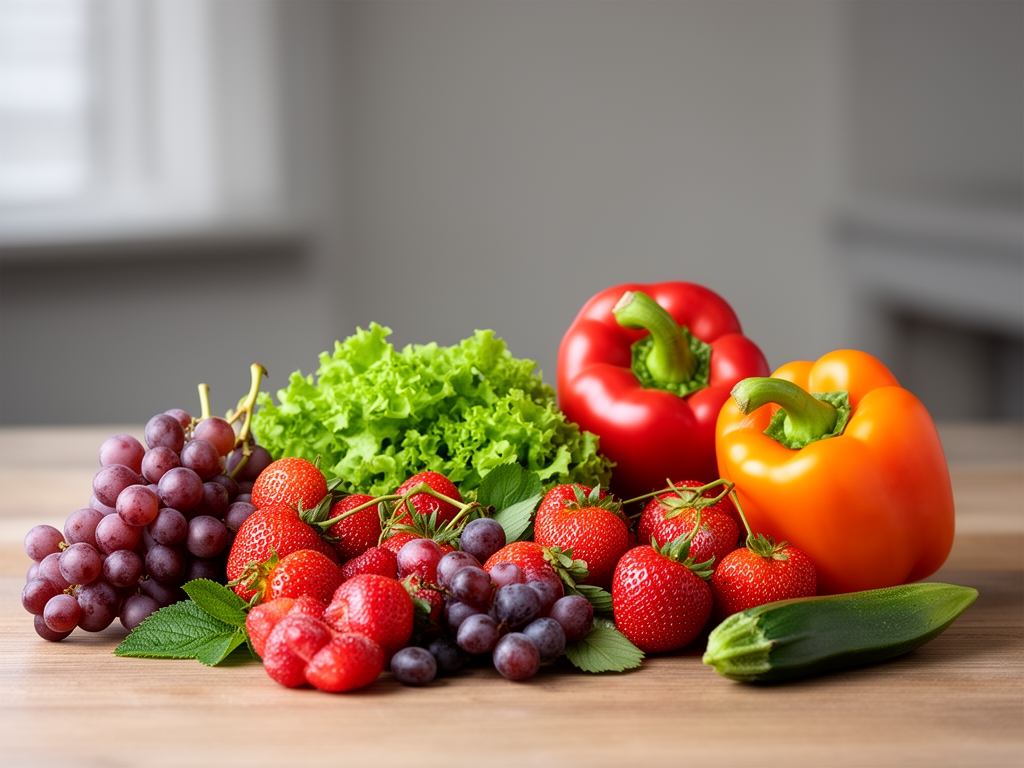 Collection d'ingrédients naturels incluant des racines de ginseng, des graines de lin et des herbes séchées disposées avec soin sur du marbre blanc